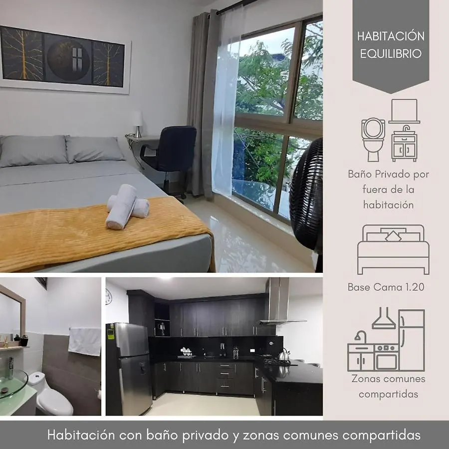 メデジンHabitacion 303 Con Bano Privado Cerca A Laurelesアパートメント 0*, メデジン